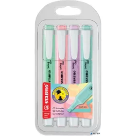   Szövegkiemelő készlet, 1-4 mm, STABILO 'Swing Cool Pastel', 4 különböző szín