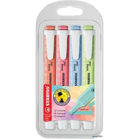   Szövegkiemelő készlet, 1-4 mm, STABILO 'Swing Cool Pastel' 4 különboző szín