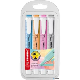   Szövegkiemelő készlet, 1-4 mm, STABILO 'Swing cool Pastel', 4 különböző szín