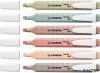 Szövegkiemelő készlet, 1-4 mm, STABILO "Swing cool NatureCOLORS", 6 különböző szín