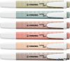 Szövegkiemelő készlet, 1-4 mm, STABILO "Swing cool NatureCOLORS", 6 különböző szín