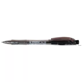   Golyóstoll, 0,38 mm, nyomógombos, STABILO "Liner 308", fekete