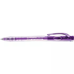   Golyóstoll, 0,38 mm, nyomógombos, STABILO "Liner 308", lila