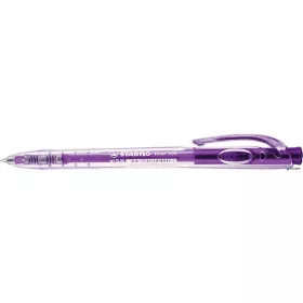   Golyóstoll, 0,38 mm, nyomógombos, STABILO "Liner 308", lila