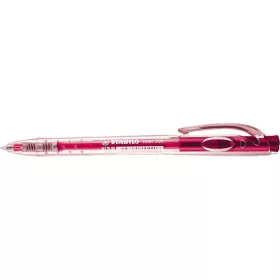   Golyóstoll, 0,38 mm, nyomógombos, STABILO "Liner 308", rózsaszín