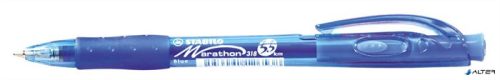 Golyóstoll, 0,38 mm, nyomógombos, STABILO "Marathon", kék