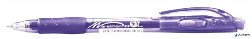 Golyóstoll, 0,38 mm, nyomógombos, STABILO "Marathon", lila
