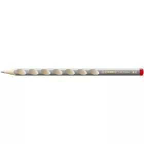   Színes ceruza, háromszögletű, jobbkezes, vastag, STABILO 'EASYcolors', ezüst