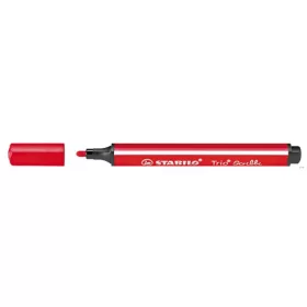   Filctoll, 1,5-2 mm, rugós hegy, STABILO 'Trio Scribbi', piros