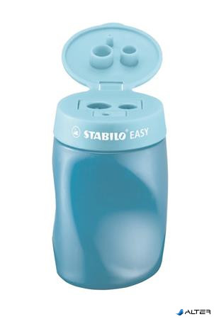 Hegyező, háromlyukú, tartályos, balkezes, STABILO "Easy", kék