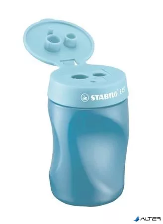 Hegyező, háromlyukú, tartályos, balkezes, STABILO "Easy", kék
