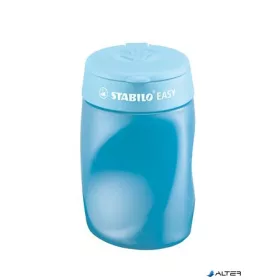   Hegyező, háromlyukú, tartályos, jobbkezes, STABILO "Easy", kék