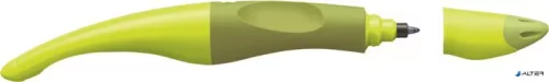 Rollertoll, 0,5 mm, balkezes, zöld tolltest, STABILO "EASYoriginal Start", kék