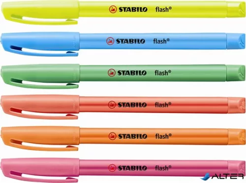 Szövegkiemelő, 1-3,5 mm, STABILO 'Flash', kék