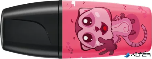 Szövegkiemelő készlet, 2-5 mm, STABILO 'Boss Mini Animal Vibes', 5 különböző szín