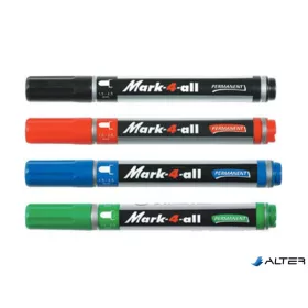   Alkoholos marker, 1,5-2,5 mm, kúpos, STABILO "Mark-4-all", piros