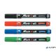 Alkoholos marker, 1,5-2,5 mm, kúpos, STABILO "Mark-4-all", piros