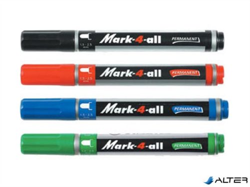 Alkoholos marker, 1,5-2,5 mm, kúpos, STABILO 'Mark-4-all', fekete