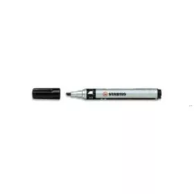   Alkoholos marker, 1-4 mm, vágott, STABILO "Mark-4-all", fekete