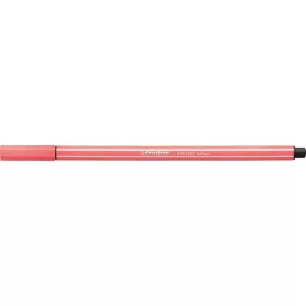 Filctoll, 1 mm, STABILO "Pen 68", neon piros