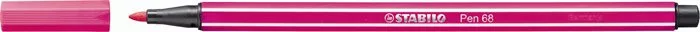 Filctoll, 1 mm, STABILO "Pen 68", neon rózsaszín
