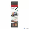 Filctoll készlet, 1 mm, STABILO "Pen 68", 10 db-os asztali készlet