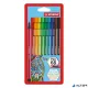 Filctoll készlet, 1 mm, STABILO "Pen 68", 10 különböző szín