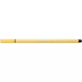 Filctoll, 1 mm, STABILO "Pen 68", világossárga