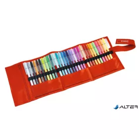   Filctoll, készlet, 1 mm, felcsavarható szett, STABILO "Pen 68", 30 különböző szín