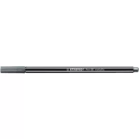   Filctoll, 1,4 mm, STABILO 'Pen 68 metallic', ezüst