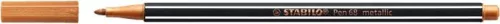 Filctoll, 1,4 mm, STABILO "Pen 68 metallic", bronz