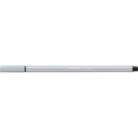 Filctoll, 1 mm, STABILO 'Pen 68', világos szürke