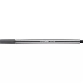 Filctoll, 1 mm, STABILO 'Pen 68', mély szürke