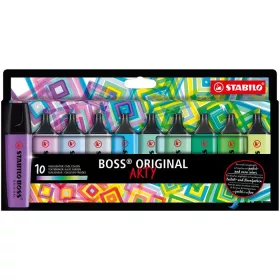   Szövegkiemelő készlet, 2-5 mm, STABILO 'BOSS original Arty', 10 hideg szín