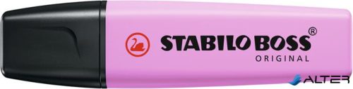 Szövegkiemelő, 2-5 mm, STABILO "BOSS original Pastel", deres málna