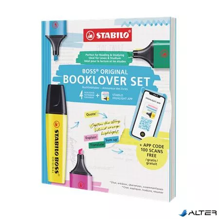 Szövegkiemelő display, vegyes, STABILO "Booklover Edition"
