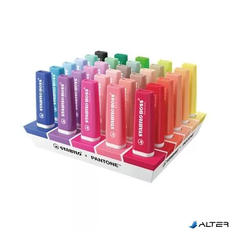 Szövegkiemelő készlet, asztali, STABILO "Boss Original x Pantone", 30 különböző szín