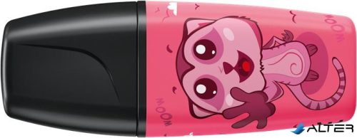 Szövegkiemelő készlet, 2-5 mm, STABILO "Boss Mini Animal Vibes", 3 különböző szín