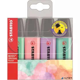   Szövegkiemelő készlet, 2-5 mm, STABILO "BOSS original Pastel2", 4 különböző szín