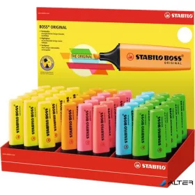   Szövegkiemelő display, 2-5 mm, STABILO "BOSS", vegyes színek