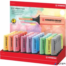   Szövegkiemelő display, 2-5 mm, STABILO "BOSS Pastel", vegyes pasztell színek