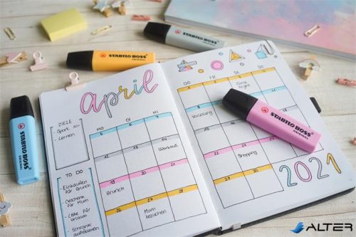 Szövegkiemelő display, 2-5 mm, STABILO "BOSS Pastel", vegyes pasztell színek