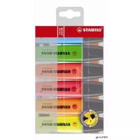   Szövegkiemelő készlet, 2-5 mm, STABILO 'BOSS original', 6 különböző szín