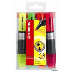   Szövegkiemelő készlet, 2-5 mm, STABILO 'Luminator', 4 különböző szín