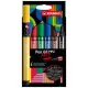 Filctoll készlet, 1-5 mm, vágott hegy, STABILO "Pen 68 MAX", 6 különböző szín