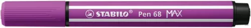Filctoll, 1-5 mm, vágott hegy, STABILO "Pen 68 MAX", lila