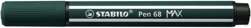Filctoll, 1-5 mm, vágott hegy, STABILO 'Pen 68 MAX', földzöld