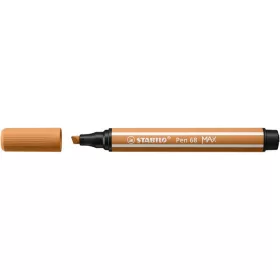   Filctoll, 1-5 mm, vágott hegy, STABILO 'Pen 68 MAX', sötét okker