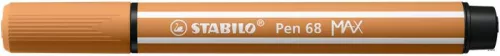 Filctoll, 1-5 mm, vágott hegy, STABILO 'Pen 68 MAX', sötét okker