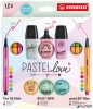 Írószer szett, STABILO, "Mini World Pastellove", 18 különböző szín